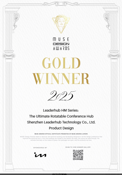 Chinese Brands Go Global! Leaderhub Wins 2025 MUSE International Design Gold Award 1 leaderhub smart board
