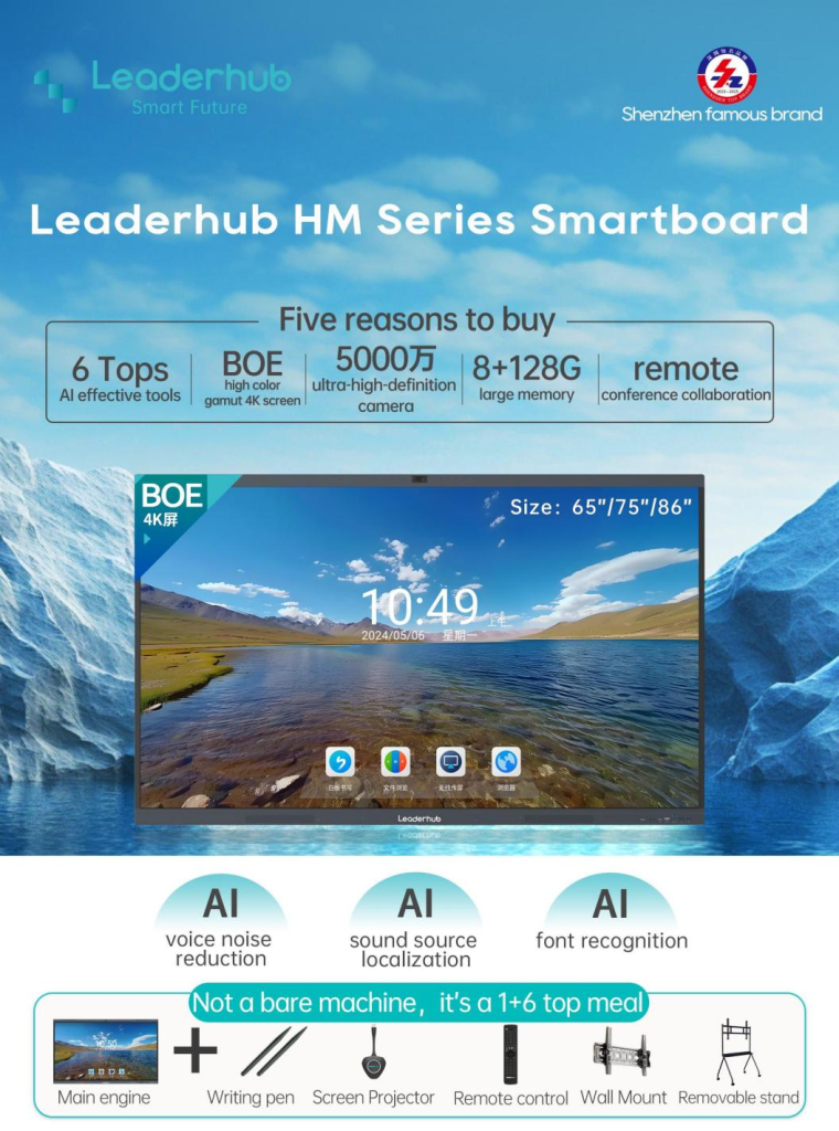 Chinese Brands Go Global! Leaderhub Wins 2025 MUSE International Design Gold Award 4 leaderhub smart board